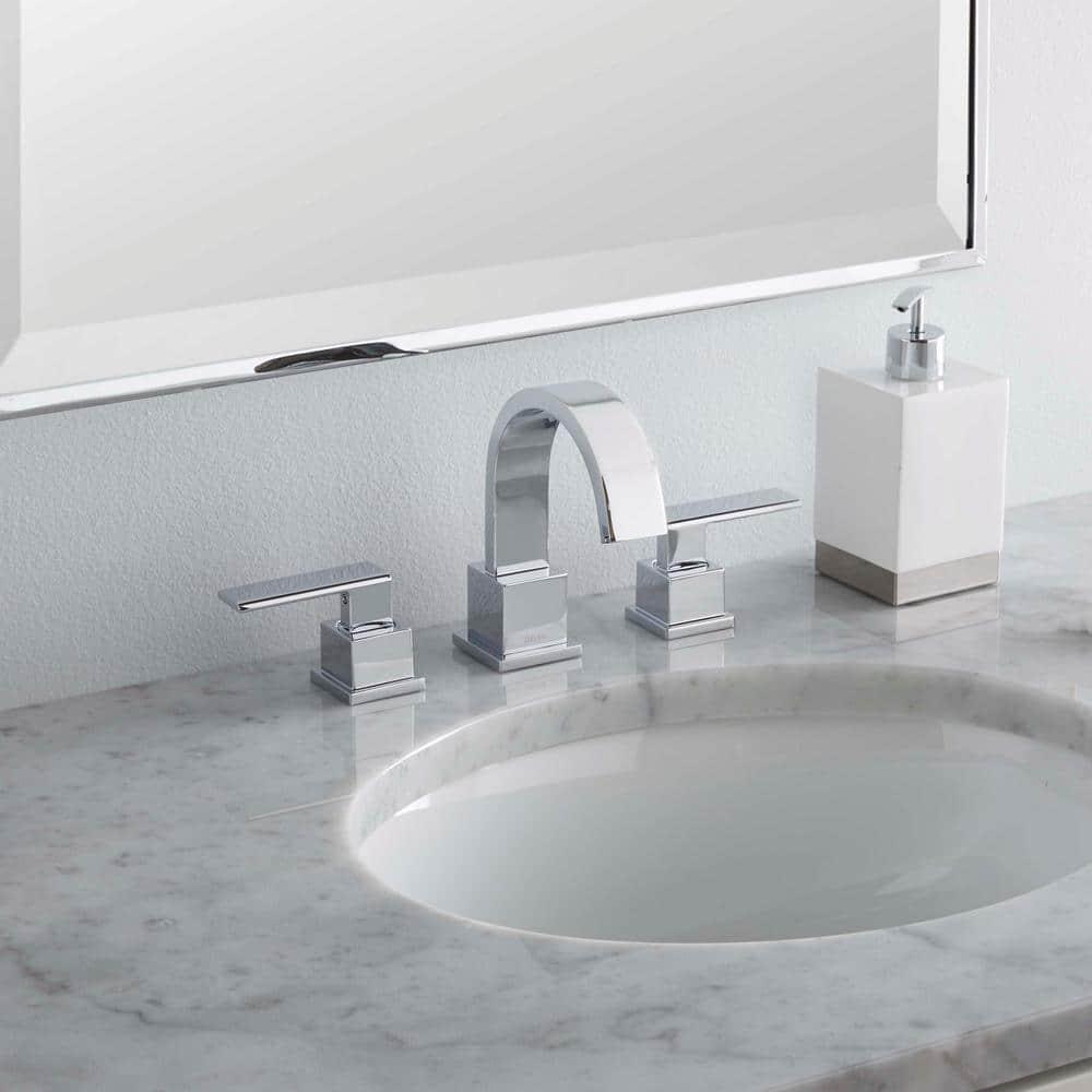 Vero Widespread Bathroom Faucet 3 Hole, 2-handle Bathroom Sink Faucet with Drain Assembly