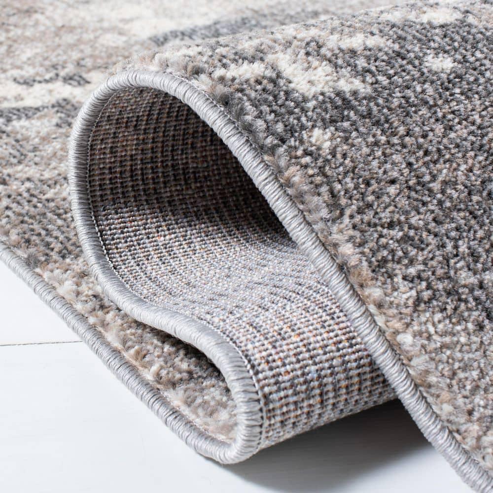 Madison MAD425 Power Loomed Indoor Area Rug - Grey/Beige - 4'x6' - Safavieh