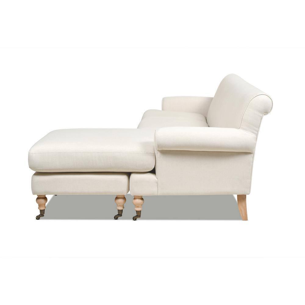 Jennifer Taylor Home Alana 88" Lawson L-Shape Reversible Living Room Sectional Sofa, Light Beige