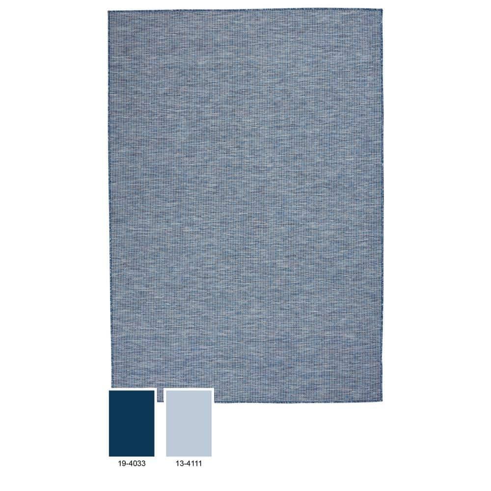 Nourison Positano POS01 Indoor/outdoor Area Rug - Navy Blue 8' x 10'