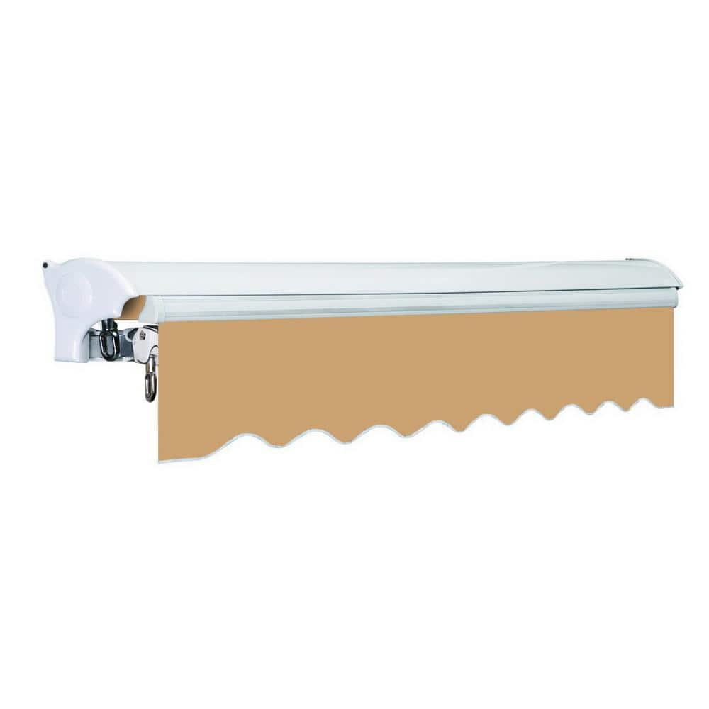 Advaning 10.5'' Fabric, Metal Cover Retractable Patio Awning