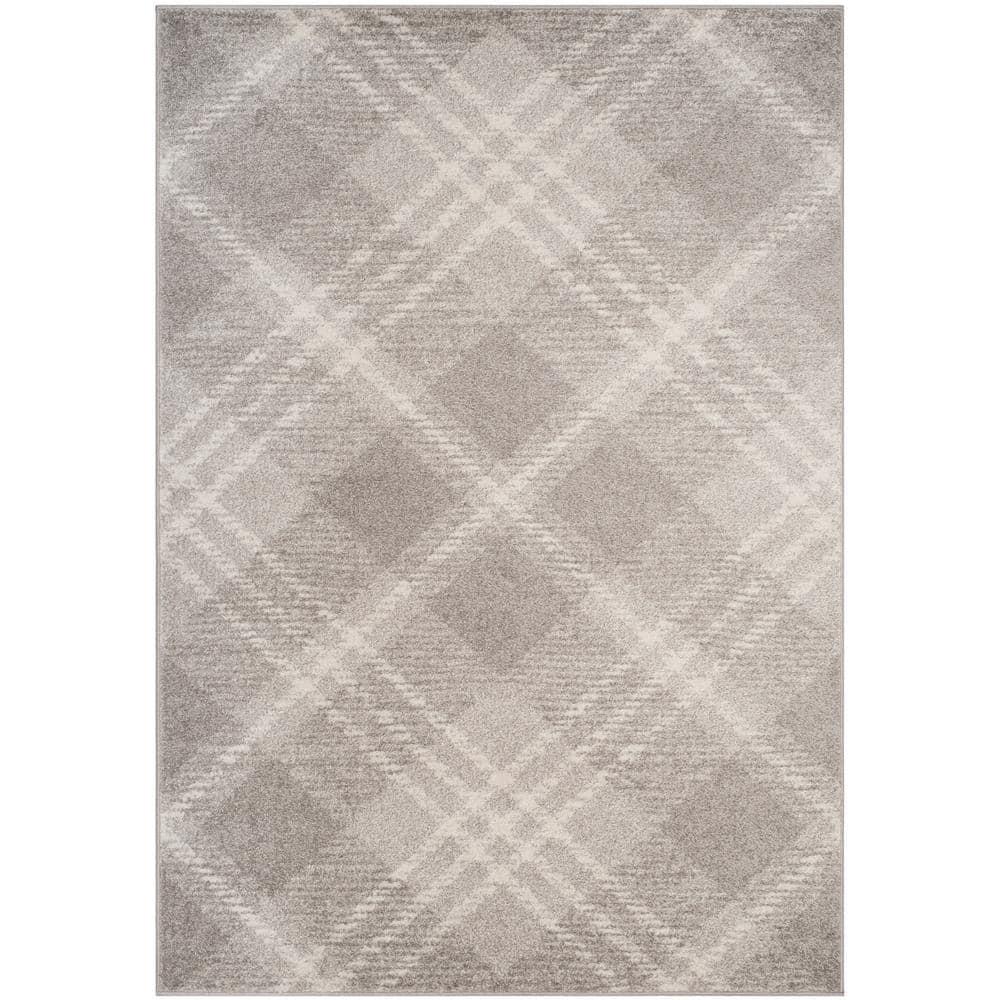 Adirondack ADR129 Power Loomed Area Rug - Light Grey/Ivory - 6'x9' - Safavieh.