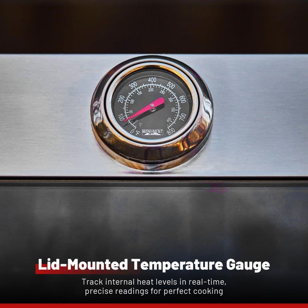 Monument Grills Mesa 415BZ,4-Burner Liquid Propane Infrared Gas Grill with Side Burner and Cabinet, 62,000 BTU – Perfect for Family BBQs