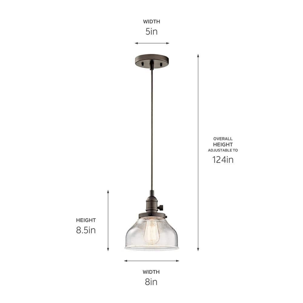 Kichler Lighting Avery 1 - Light Pendant in  Olde Bronze