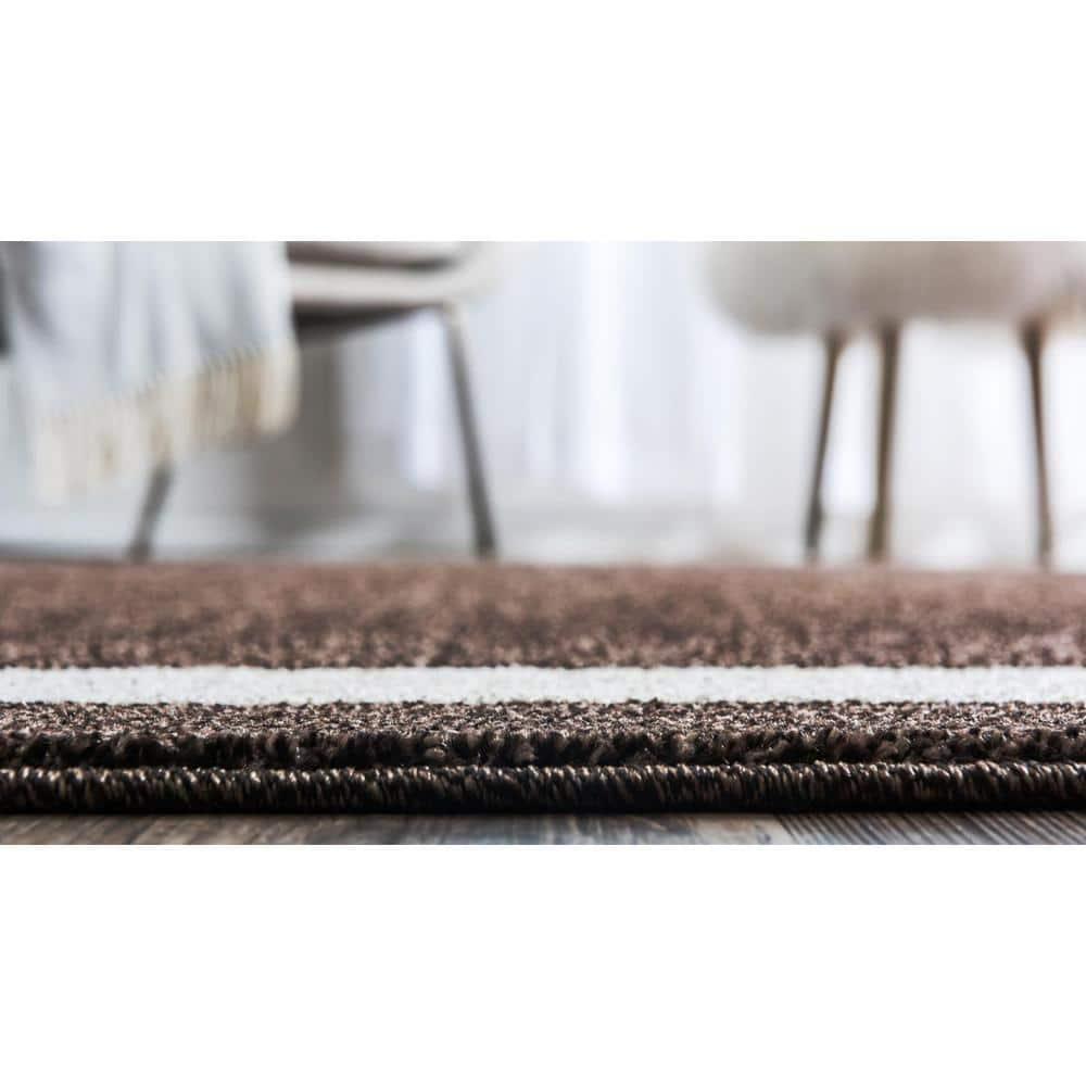 Unique Loom Del Mar Collection Area Rug - Maria (3' 3" x 5' 3" Rectangle Brown/Ivory)