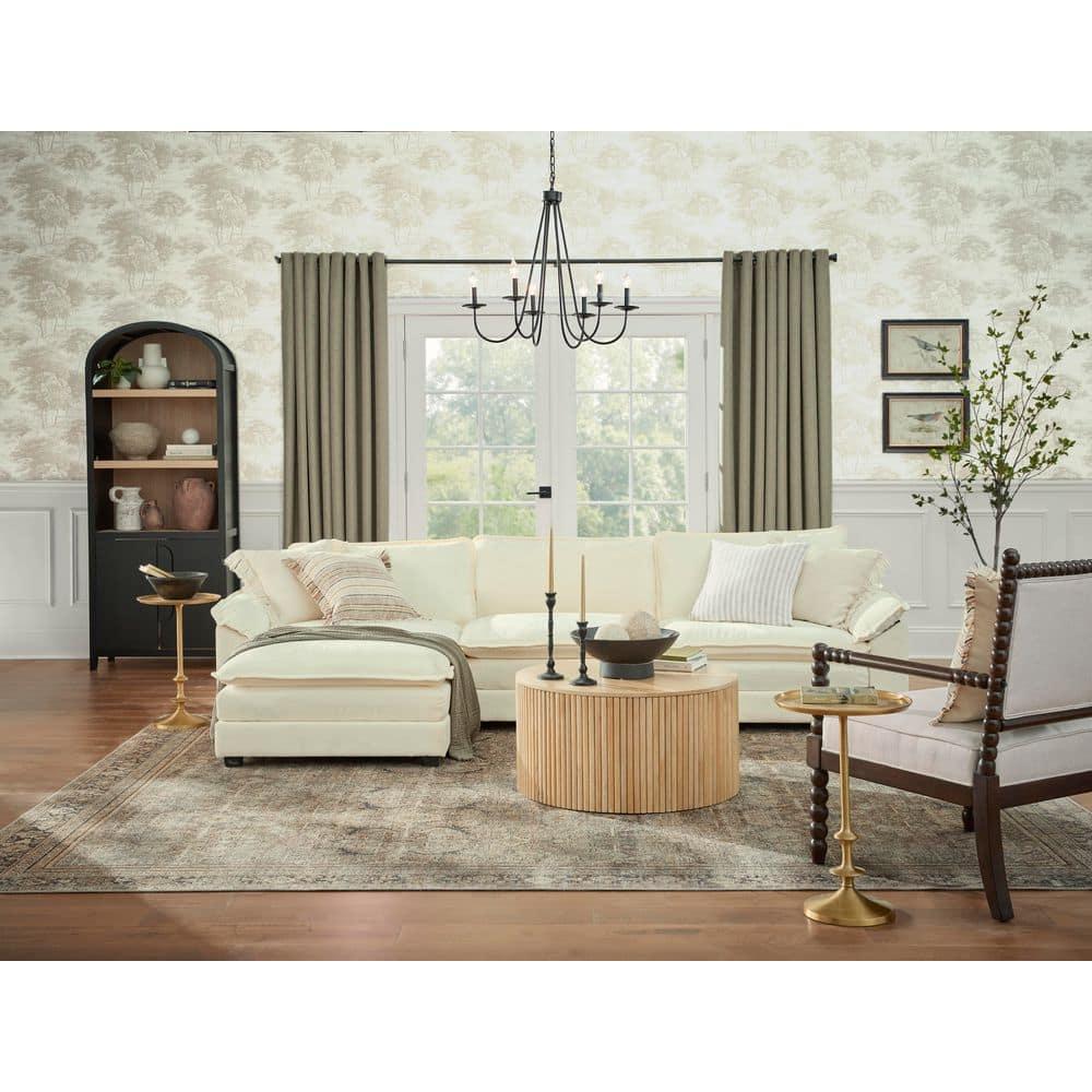 Jennifer Taylor Home Alana 88" Lawson Living Room Three-Cushion Tightback Sofa Couch with Metal Casters, Olive Green