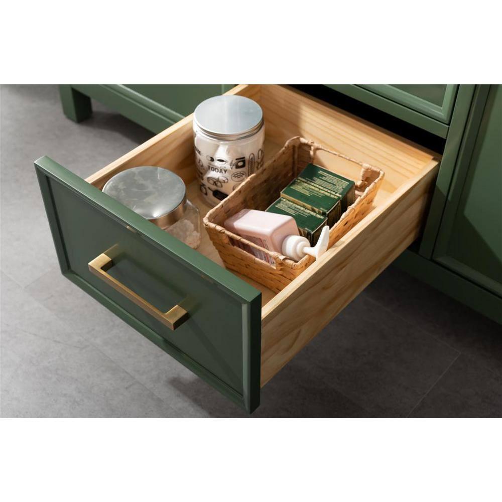 Legion Furniture 54" MDF/Veneer Wood Double Sink Vanity Cabinet - Vogue Green