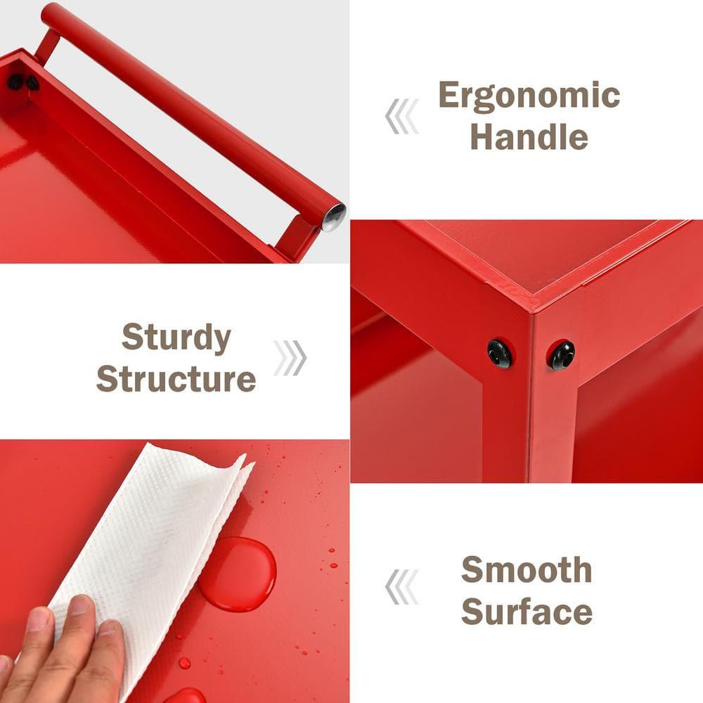 Costway 31'' H x 30'' W Utility Cart with Wheels