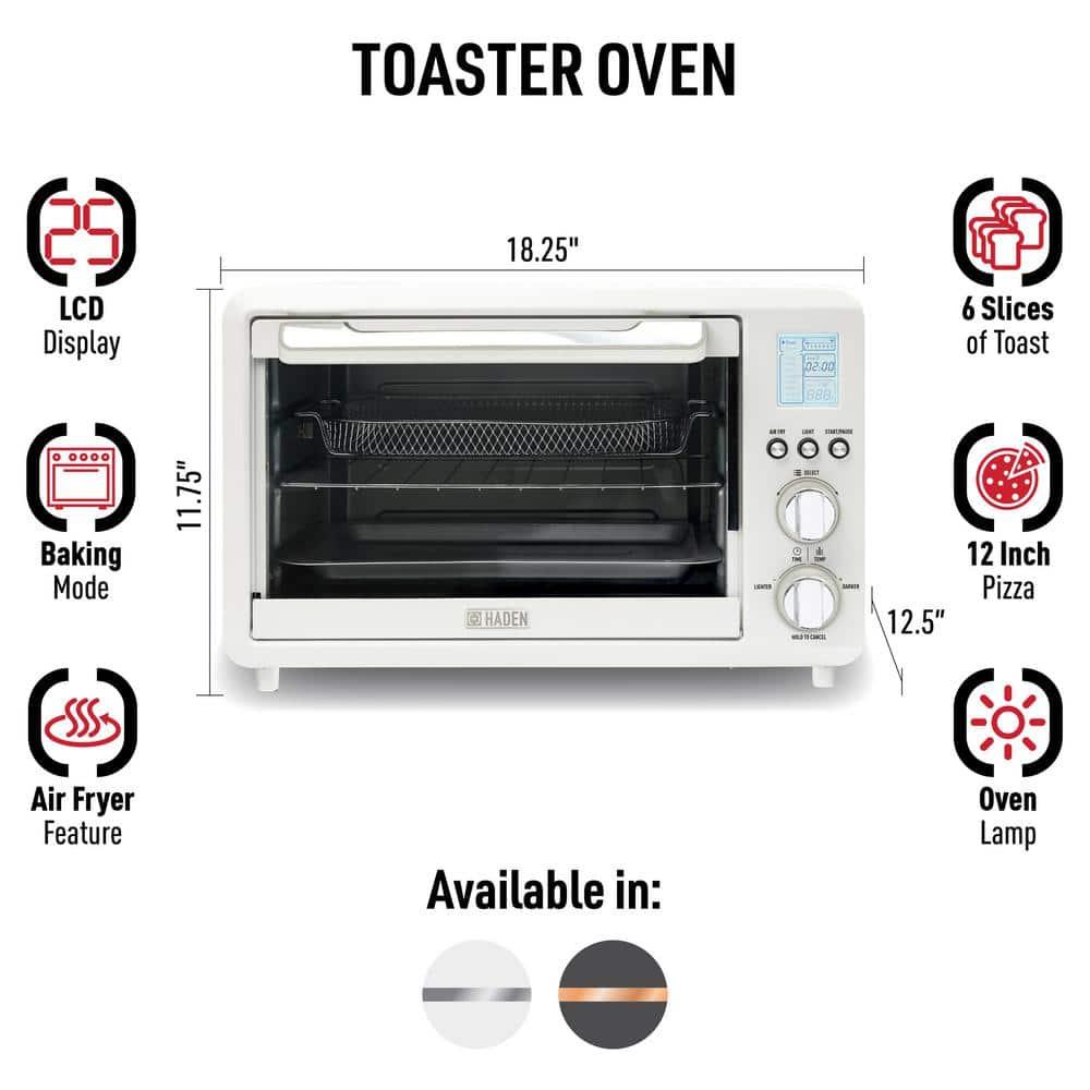 HADEN HADEN Toaster Oven with Air Fry, Bake, Broil, Toast Functions