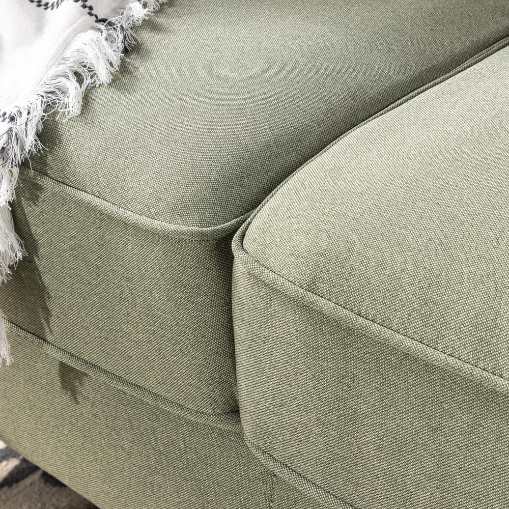 53" Lauren Loveseat Sofa Pearl Green - Zinus