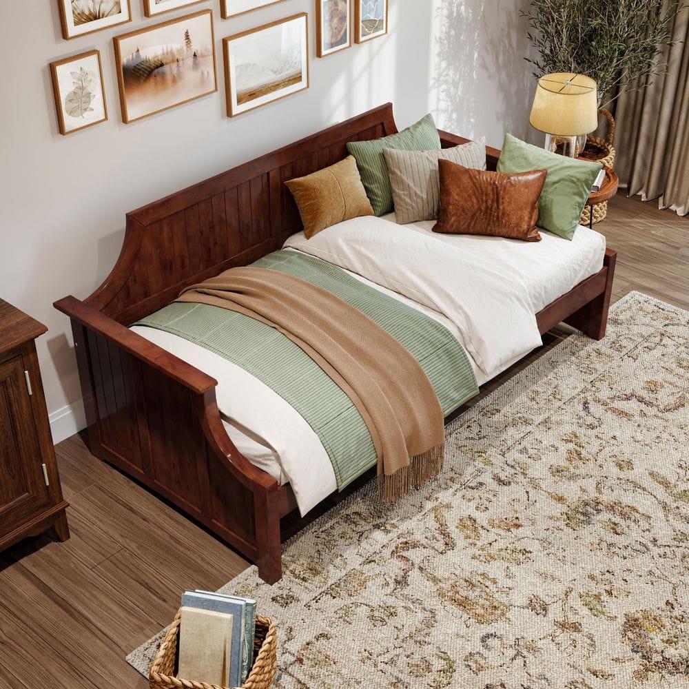 AFI Cambridge Twin Wood Daybed in Walnut