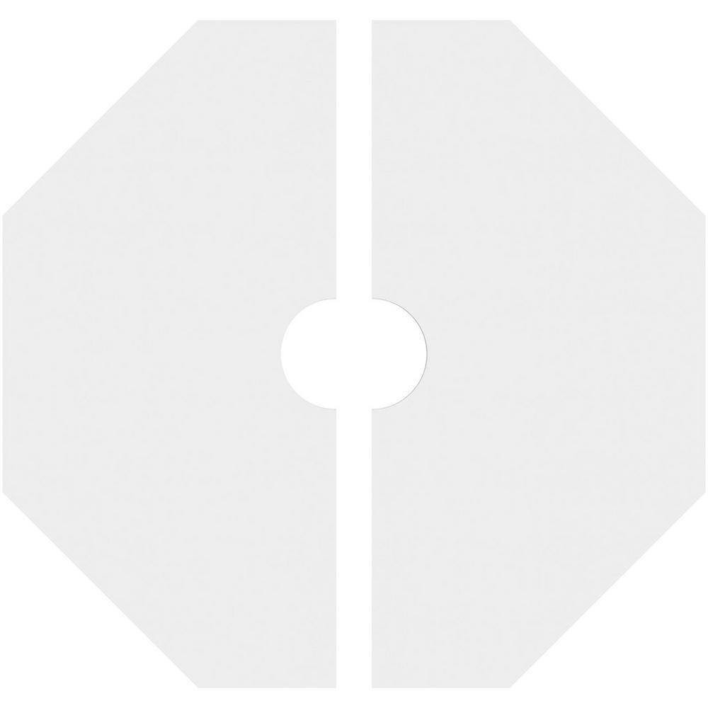 18"OD x 3"ID x 6 1/4"C x 1"P Logan Architectural Grade PVC Contemporary Ceiling Medallion, Two Piece