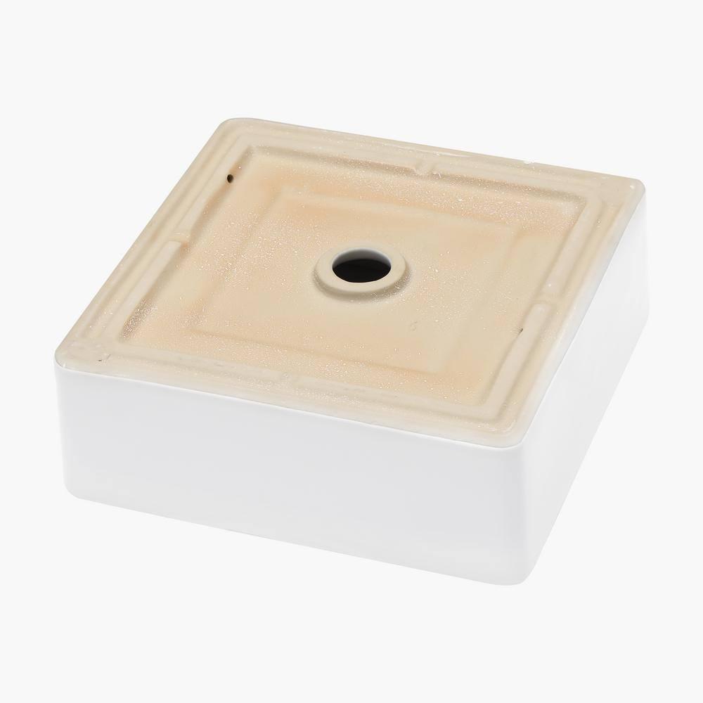 Hewei Hewei 15'' White Ceramic Square Vessel Bathroom Sink YXY829-W1243124768