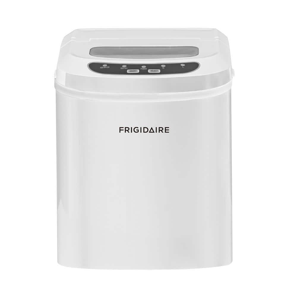 Frigidaire Ice Maker with 26 lbs. Capacity Countertop Stainless Steel Ice Maker with Transparent Window