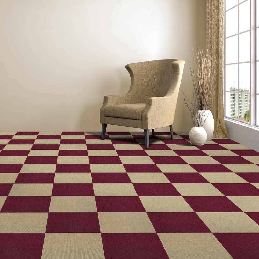 Achim Importing Co Nexus 12'' W x 12'' L Level Loop Adhesive, Peel & Stick Polyester Carpet Tile