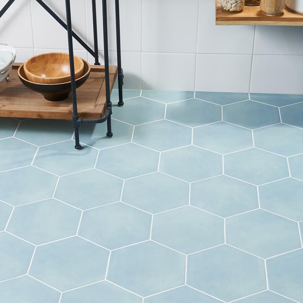 GeoHex Deco 8" Hexagon Matte Porcelain Floor and Wall Tile (9.03 Sq. Ft. / Case)