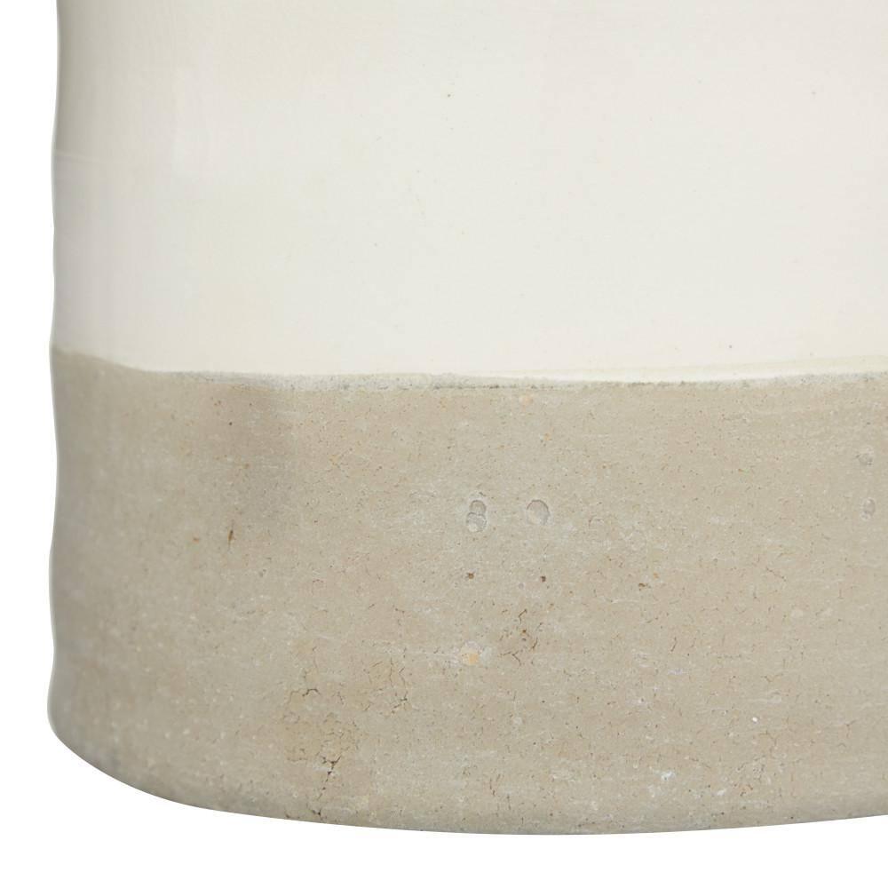 DecMode Jarrón de Cerámica Gris de 14"