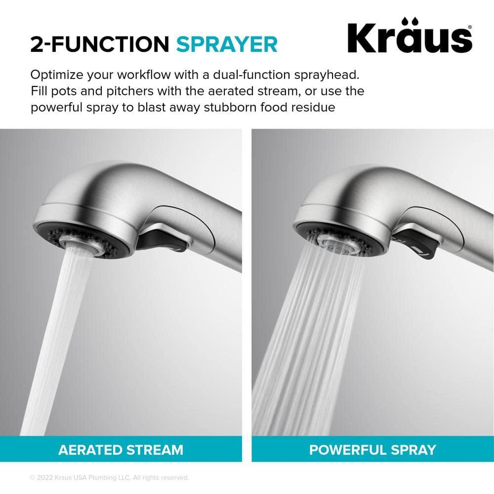 Allyn Pull-Out Single Handle Kitchen Faucet