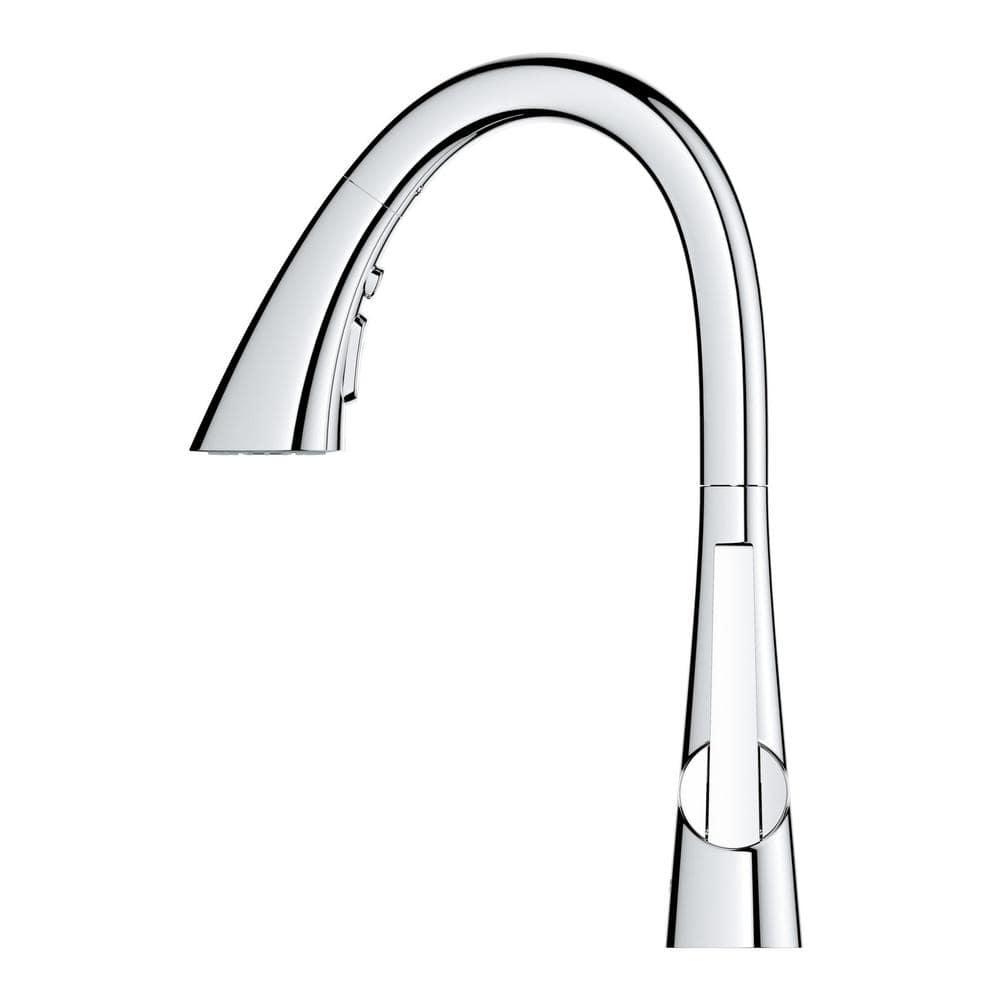 ZEDRA Single-Handle Pull Down Triple Spray Bar Faucet 1.75 GPM