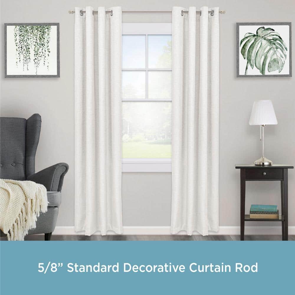 Kenney Steel Adjustable Single Curtain Rod
