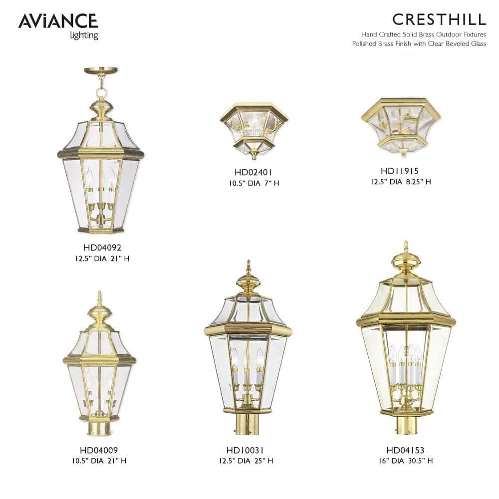 Livex Lighting Georgetown 3 - Light Wall Light in  Polished Brass