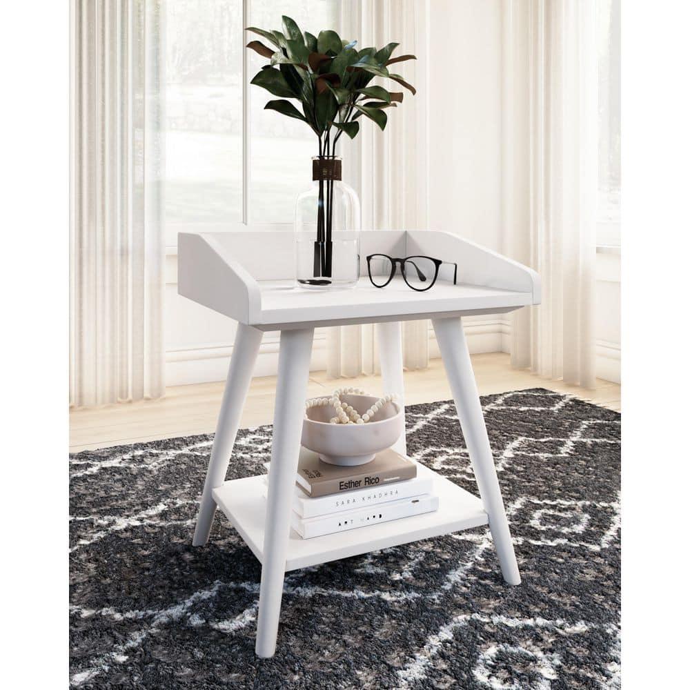 Signature Design by Ashley Casual Blariden Accent Table  White