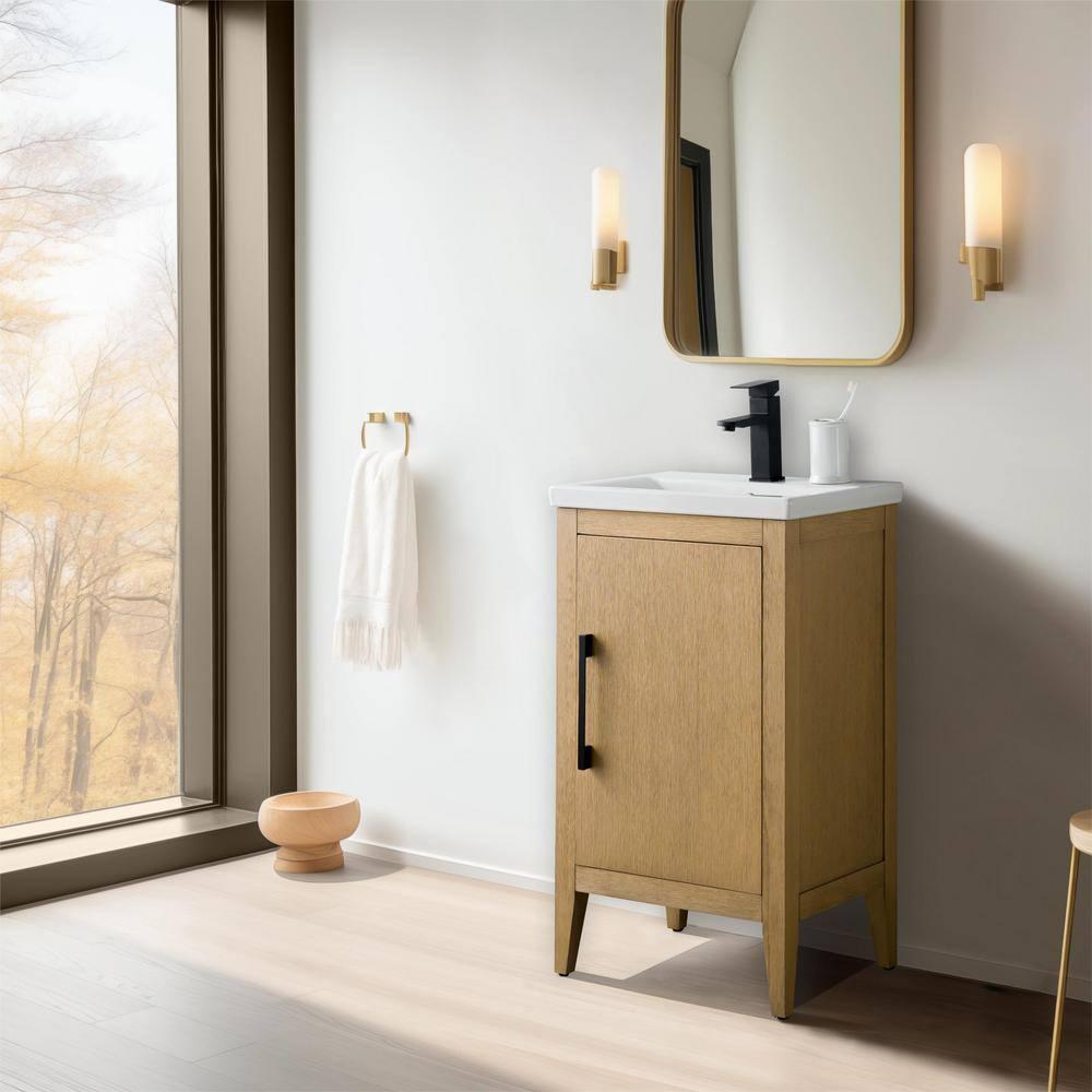 20'' Single Bathroom Vanity with Ceramic Top