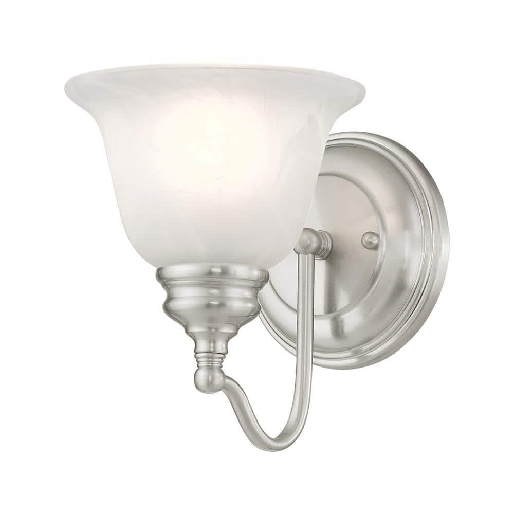 Livex Lighting Essex 1 - Light Vanity in  Brushed Nickel