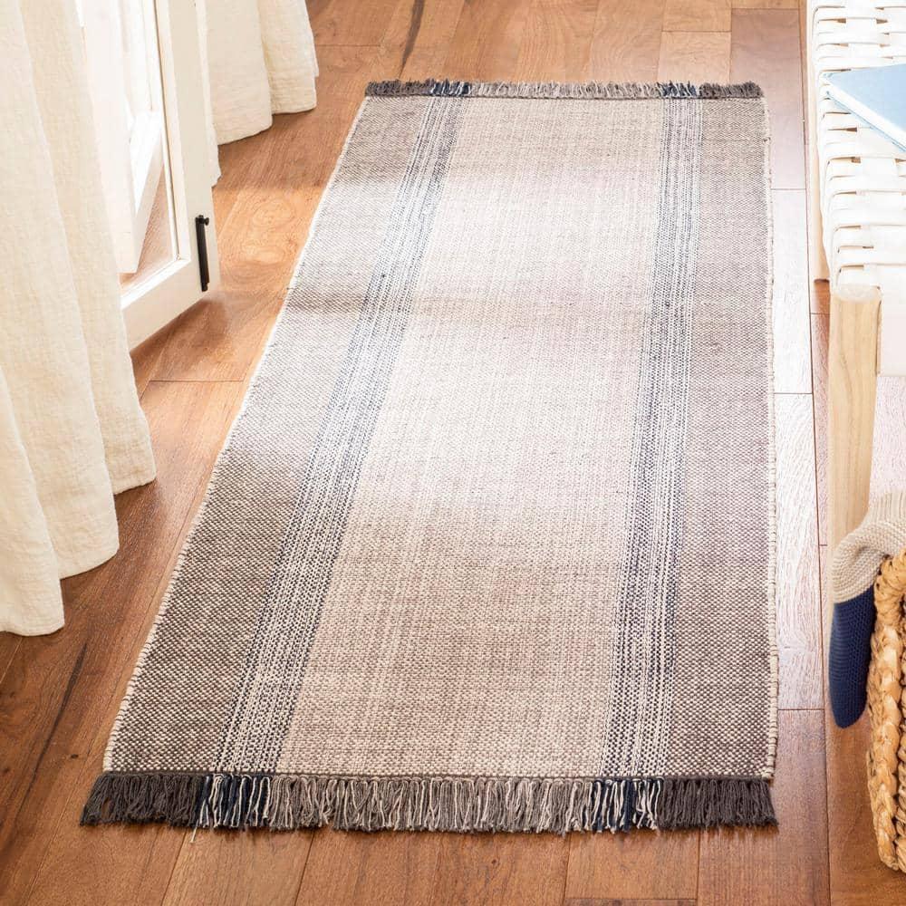 Montauk MTK301 Hand Woven Indoor Runner Rug - Blue/Grey - 2'3"x6' - Safavieh