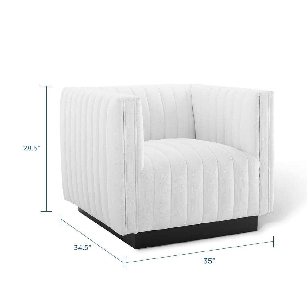 Modway Conjure Channel Tufted Performance Velvet Accent Armchair