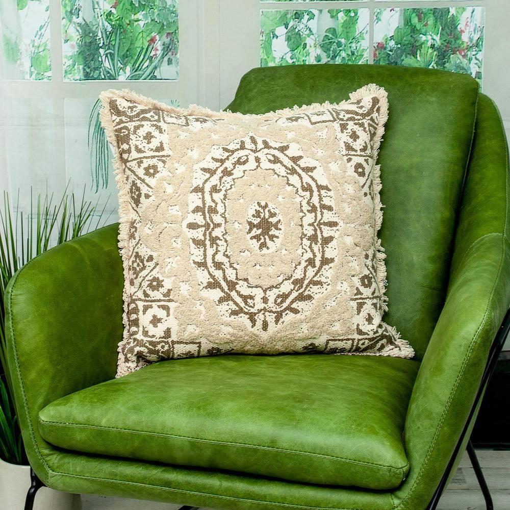 ZeaZu Abstract Cotton Throw Pillow