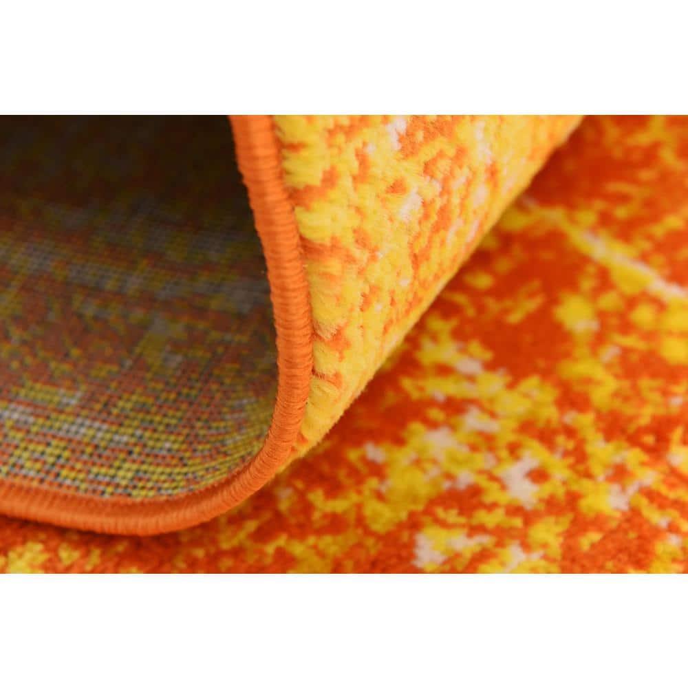 Unique Loom 9' 0 x 12' 0 Sofia Casino Orange Area Rug