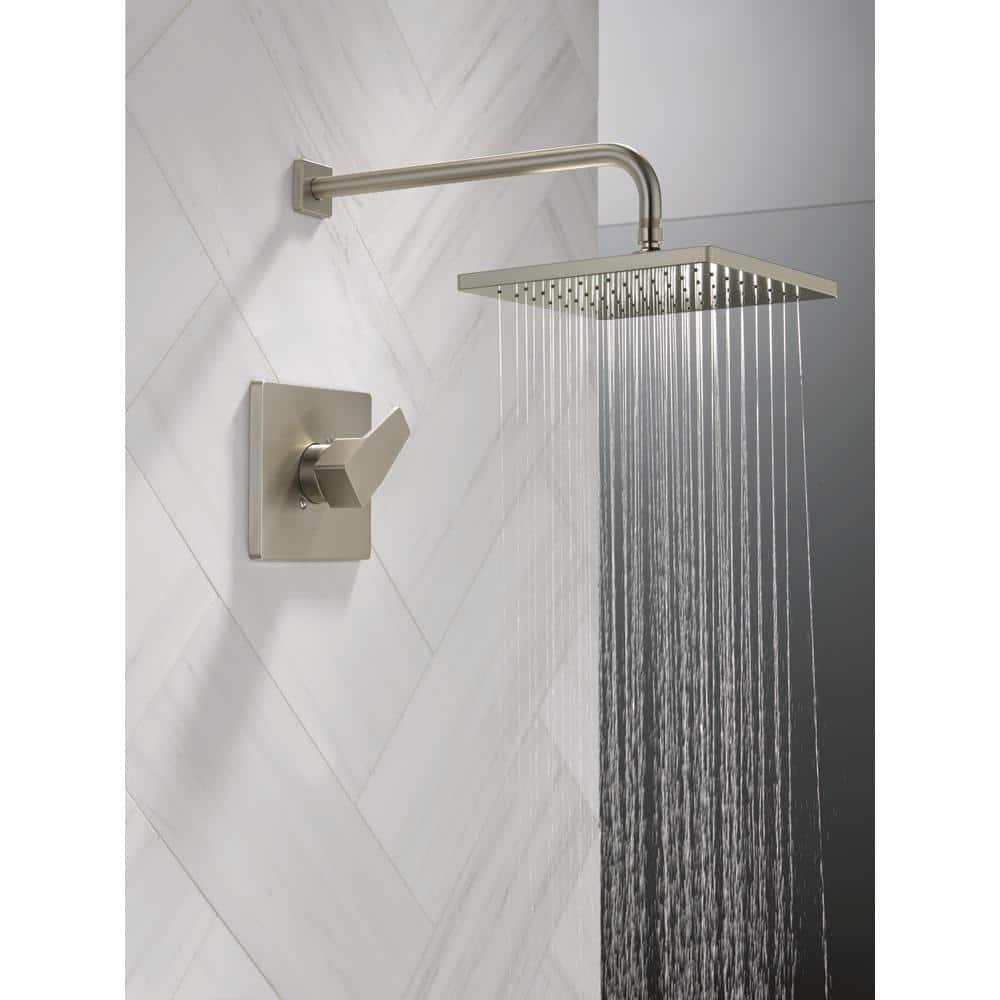 Modern Raincan Square Single-Function Shower Faucet Set, Valve Trim Kit, Rainfall Shower Head