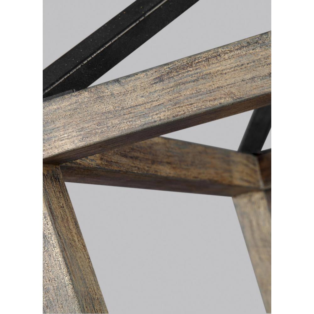Buford Wood & Iron Chandelier (12"-26")