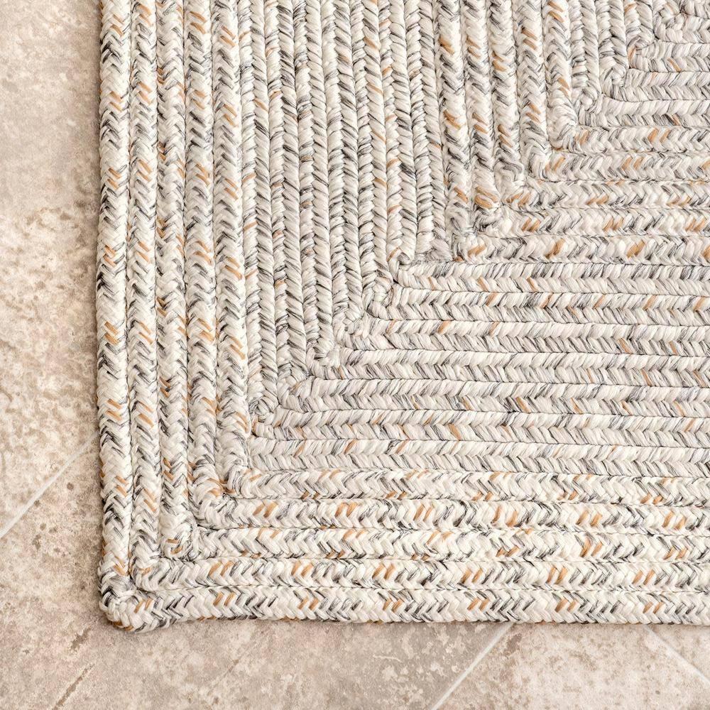 Nuloom Rowan Solid Oval 8x10 Indoor/Outdoor Area Rug for Living Room Patio Deck Front Porch Kitchen, Ivory