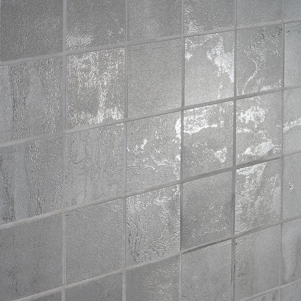Angela Harris Alloy 2" x 2" Porcelain Metal Look Mosaic Wall & Floor Tile Tile ( 0.92 sq. ft. / box )