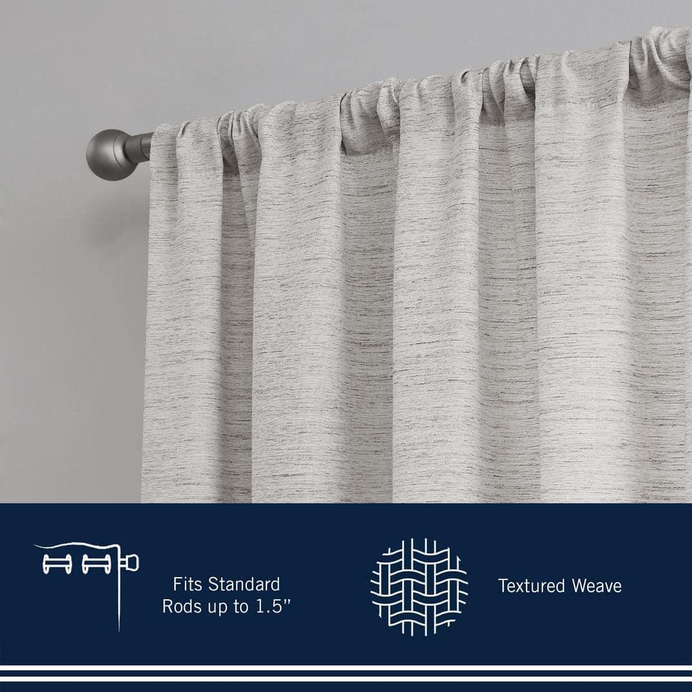 Nautica Nautica Light Filtering Rod Pocket Window Curtains Pair (Set of 2)