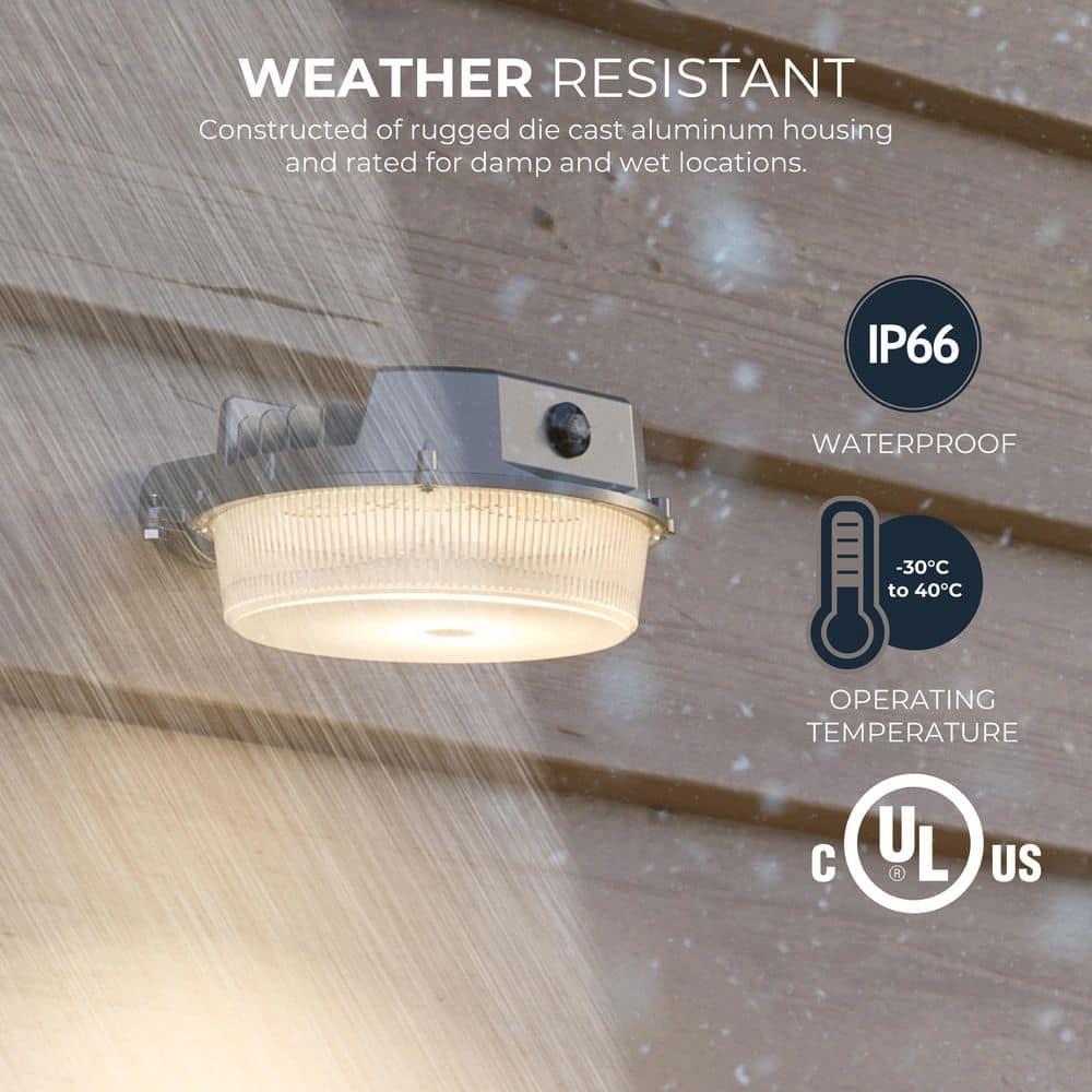 Cooper Lighting LLC 1 - Head LED Hardwired Dusk to Dawn Outdoor Security Area Light with Timer