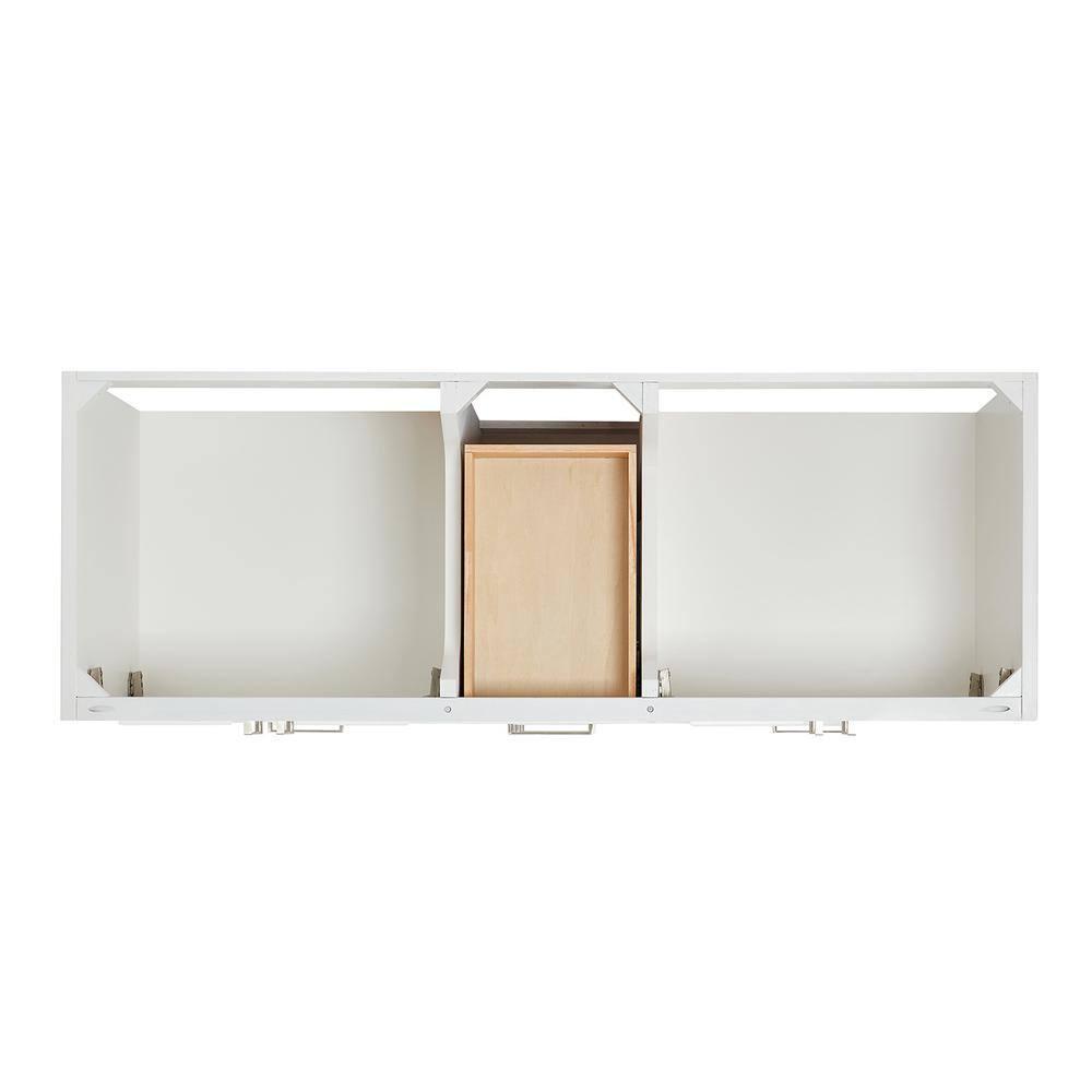 Ariel A061d-Bc Cambridge 60" Double Free Standing Vanity Cabinet Only - White