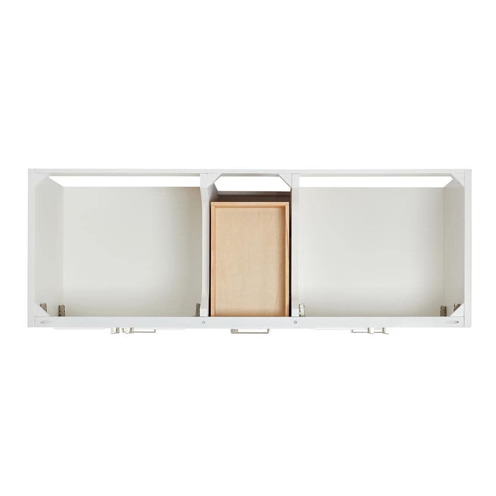 Ariel A061d-Bc Cambridge 60" Double Free Standing Vanity Cabinet Only - White