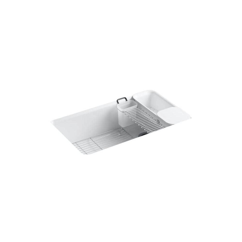 Riverby 33" x 22" x 9-5/8" Under-Mount Single-Bowl Kitchen Sink with Accessories