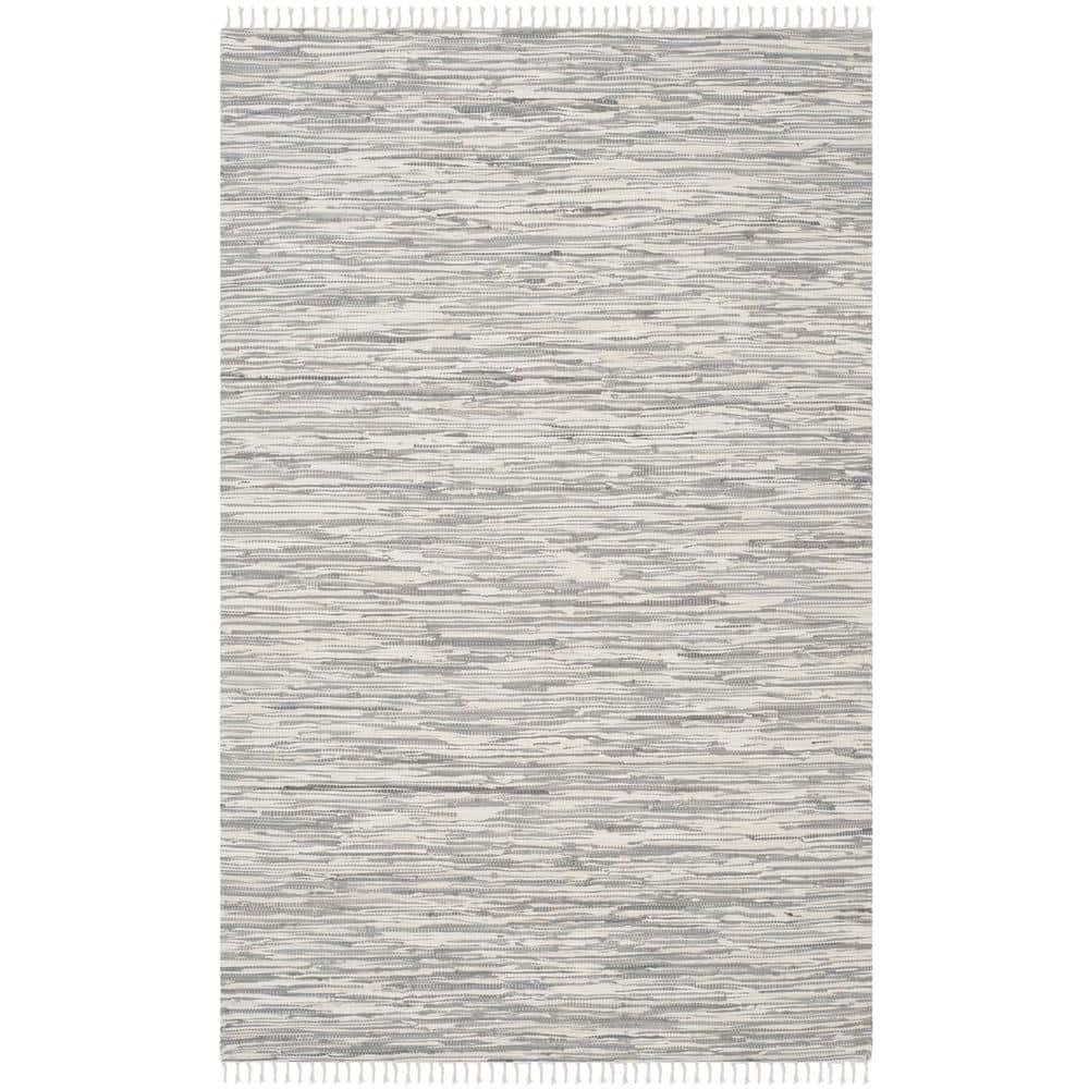 Montauk MTK753 Hand Woven Indoor Area Rug - Silver - 8'x10' - Safavieh.