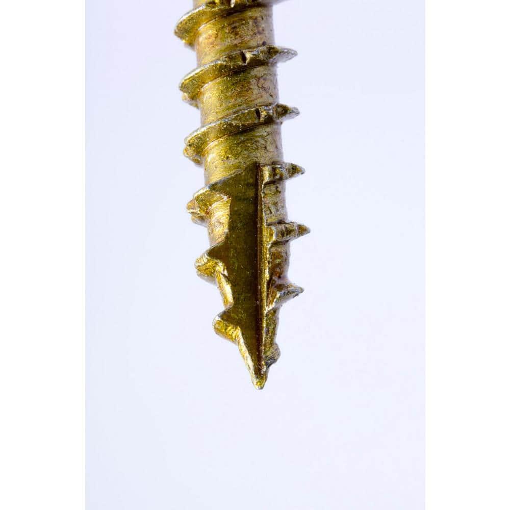 GRK Fasteners 10079 Cabinet Screw, #8 Thread, 2-1/2 in L, Low-Profile, Washer Head, Star Drive, Steel