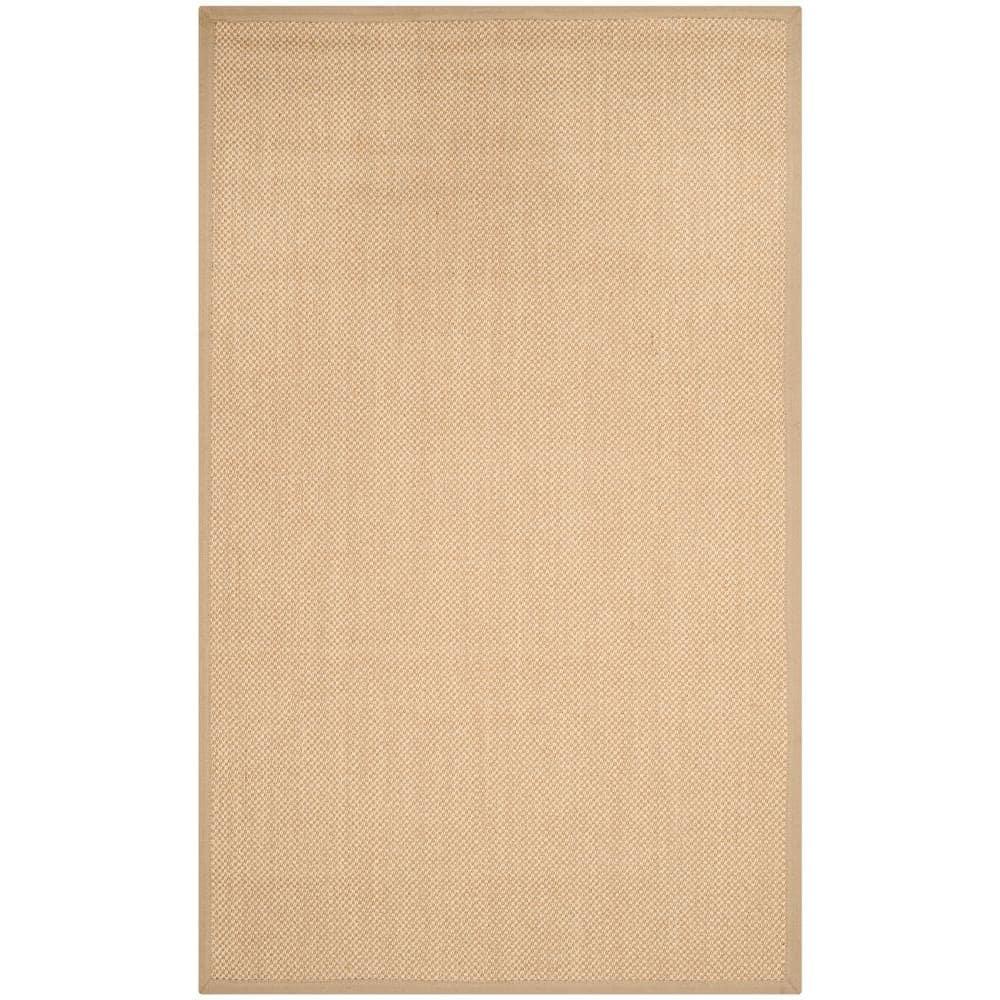 Natural Fiber NF141 Power Loomed Indoor Area Rug - Maize/Linen - 5'x8' - Safavieh.