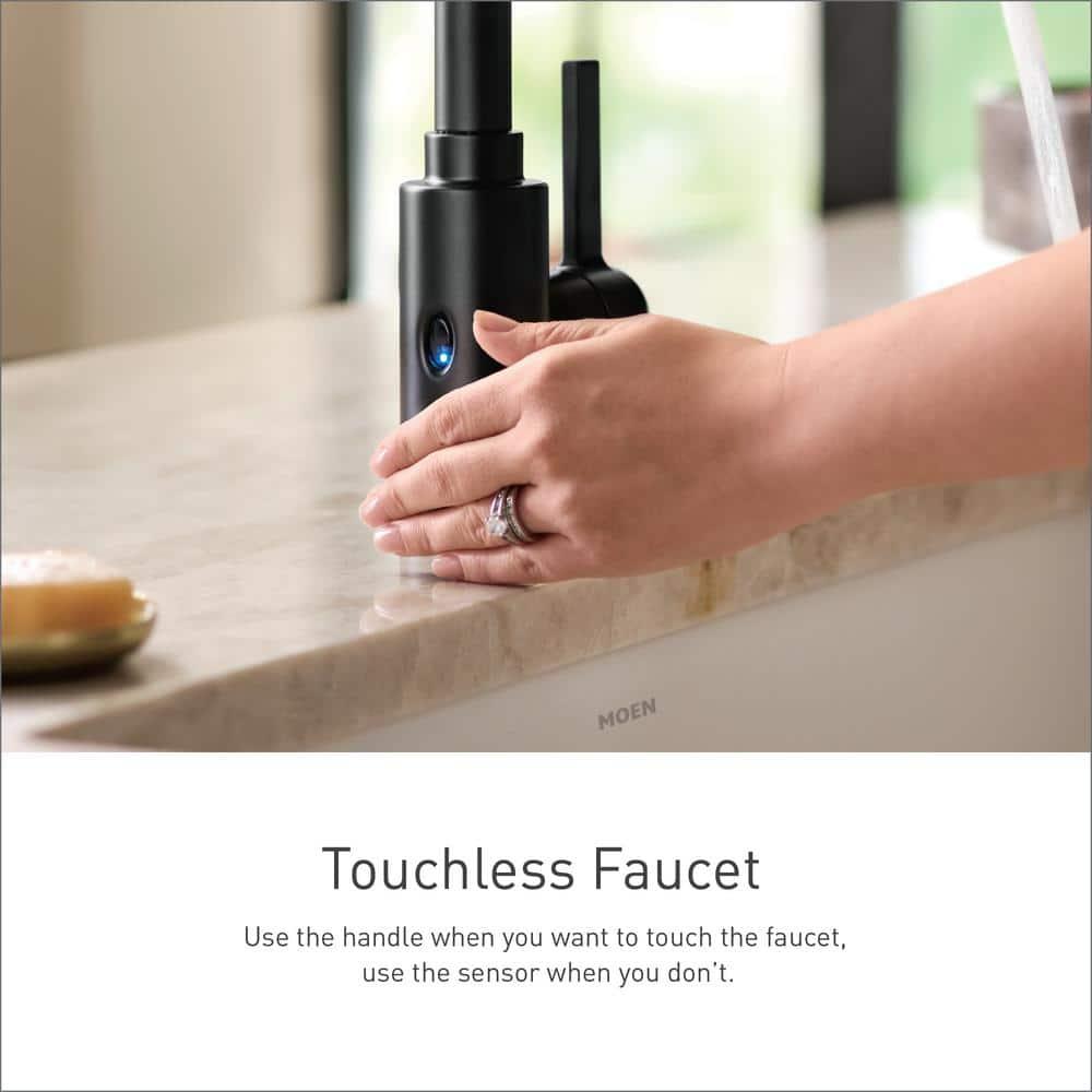 Moen Adler MotionSense Wave Single Handle Pulldown Kitchen Faucet with Power Clean Technology