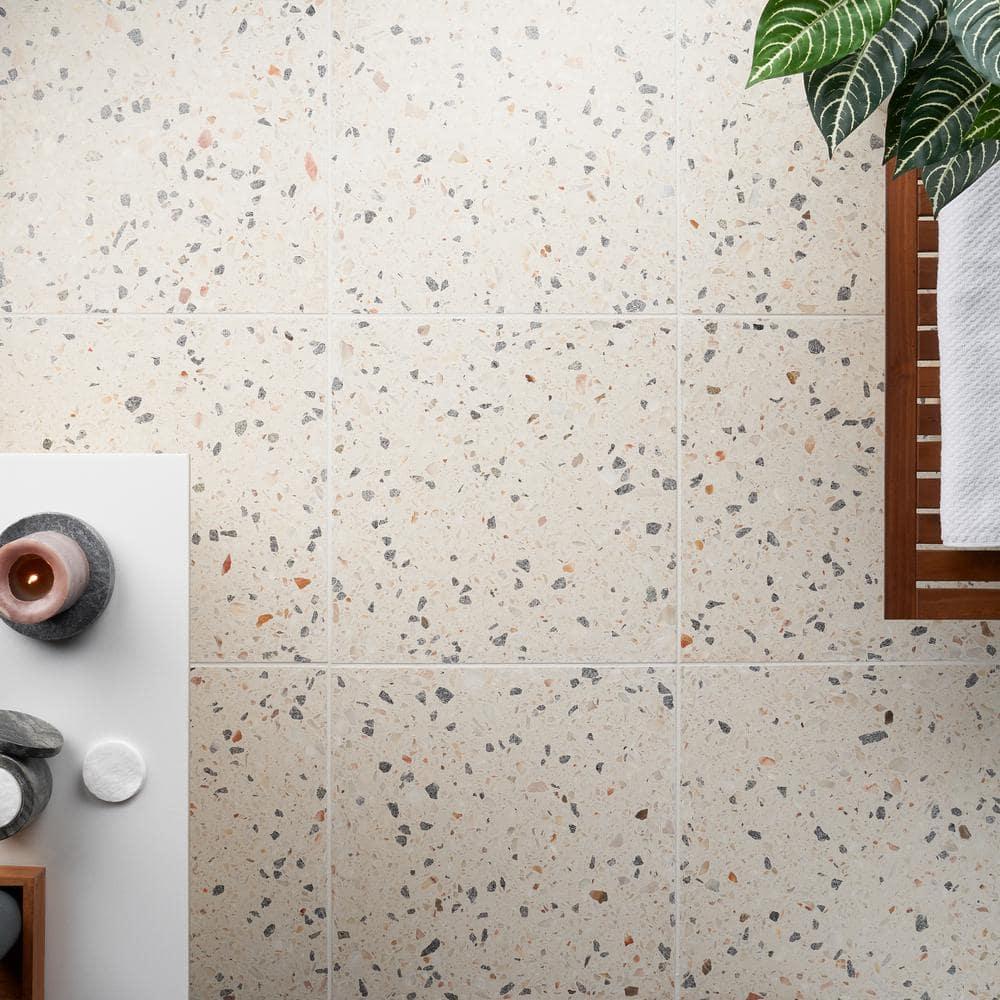 Durham 16.14 in. x 16.14 in. Polished Terrazzo Floor and Wall Tile (3.61 Sq. Ft. / Case)
