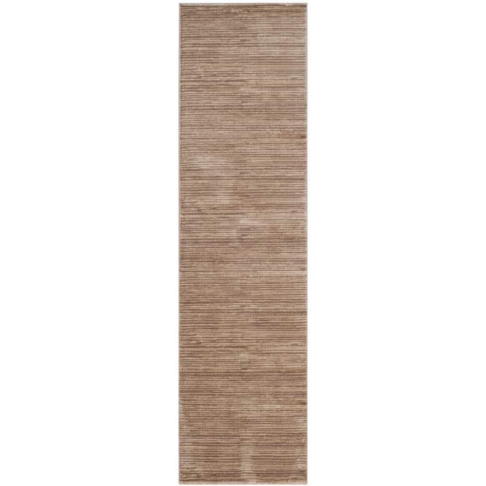 Vision VSN606 Power Loomed Indoor Runner Rug - Light Brown - 2'2"x10' - Safavieh.