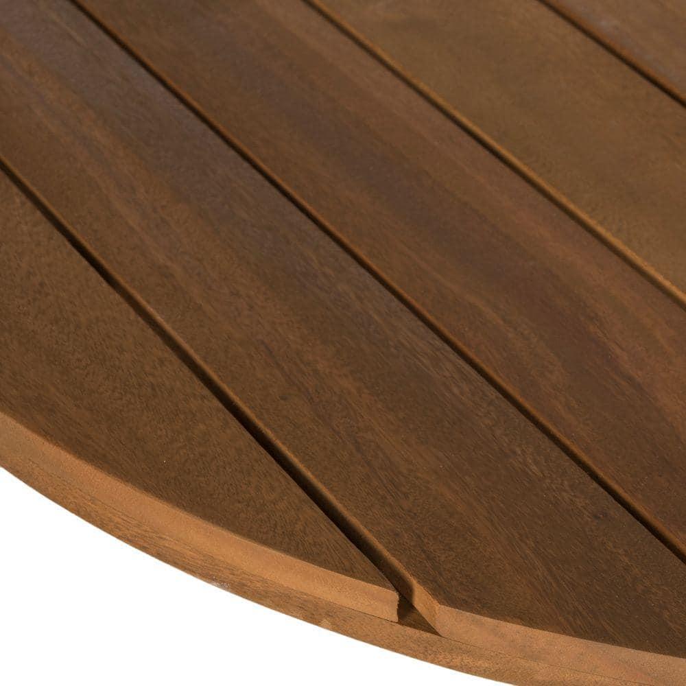 Arcata Round Table - Indoor/Outdoor - PAT6735 - Natural - Safavieh