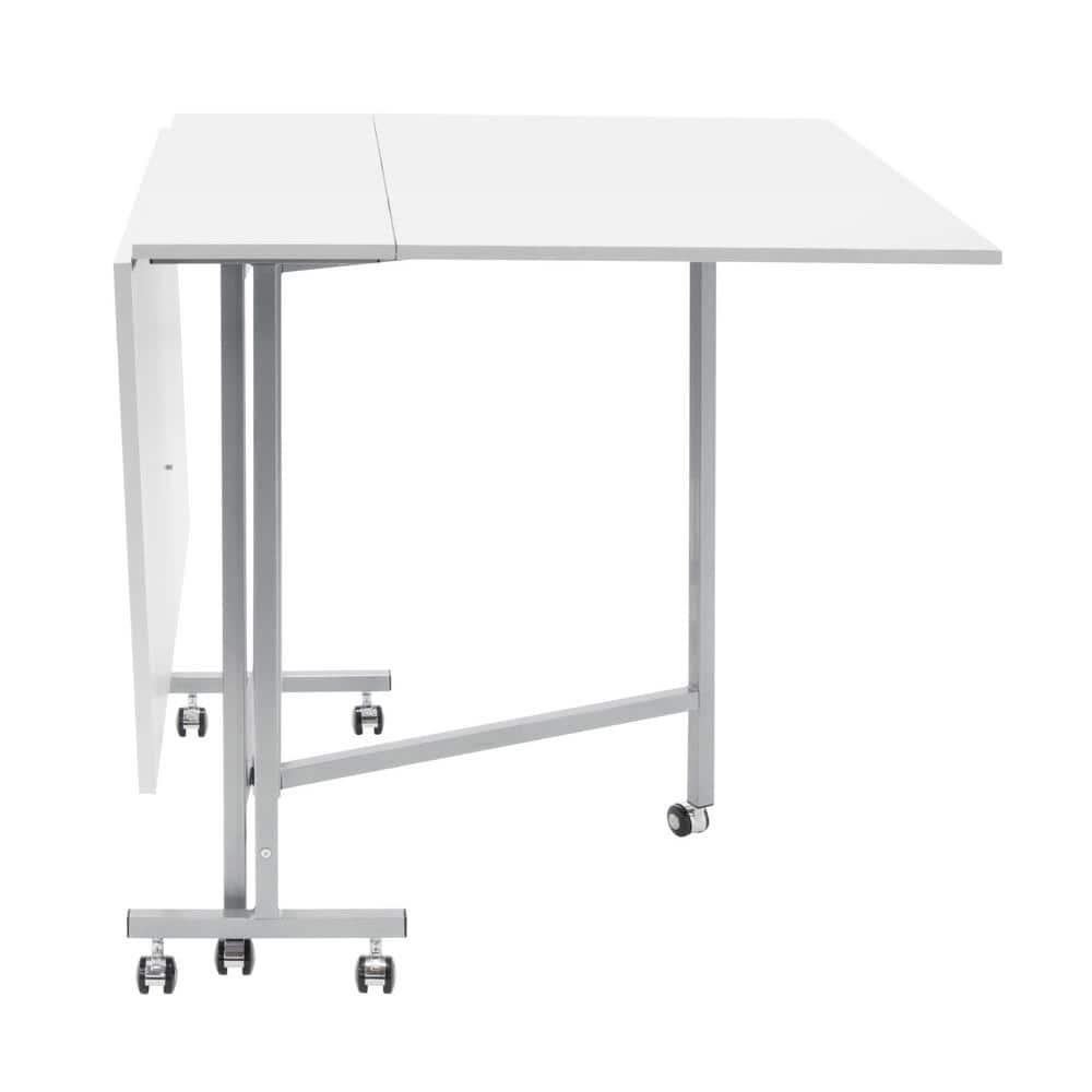 Sew Ready 58.75'' x 36.5'' Foldable Craft Table with Wheels