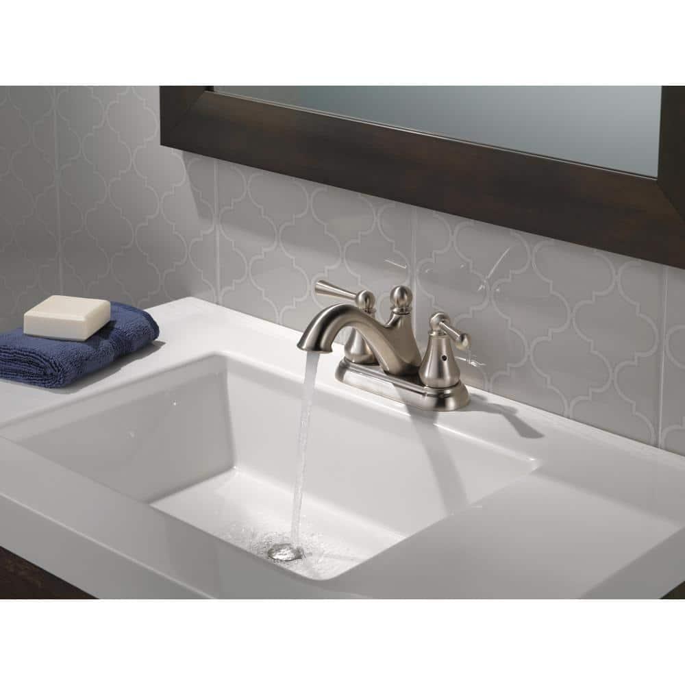 Haywood Centerset Bathroom Faucet with Drain Assembly, 2-handle Bathroom Sink Faucet